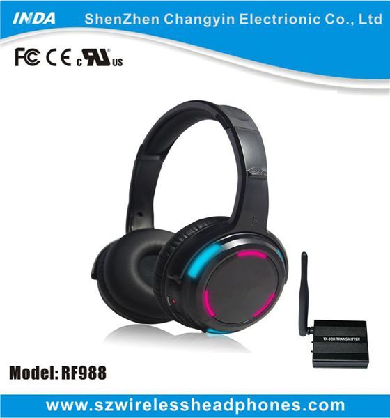 Special LED Light Design Silent Disco Party Wireless Headphone with Funky Music