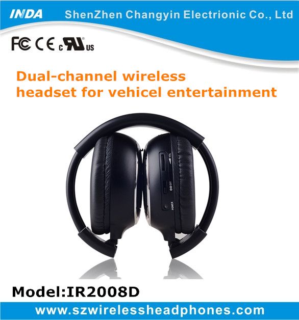 infrared wireless headset for vehicle/mobile entertainment