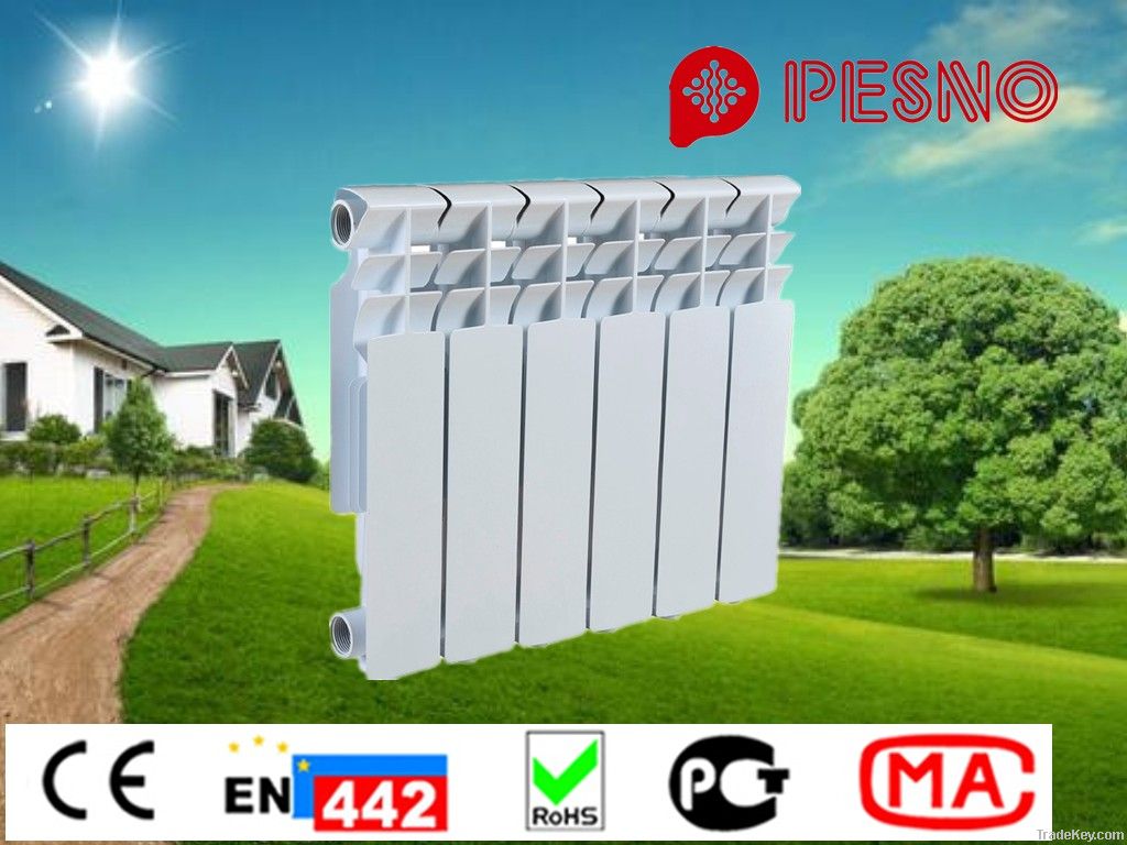 Aluminum water heater radiator with easy life