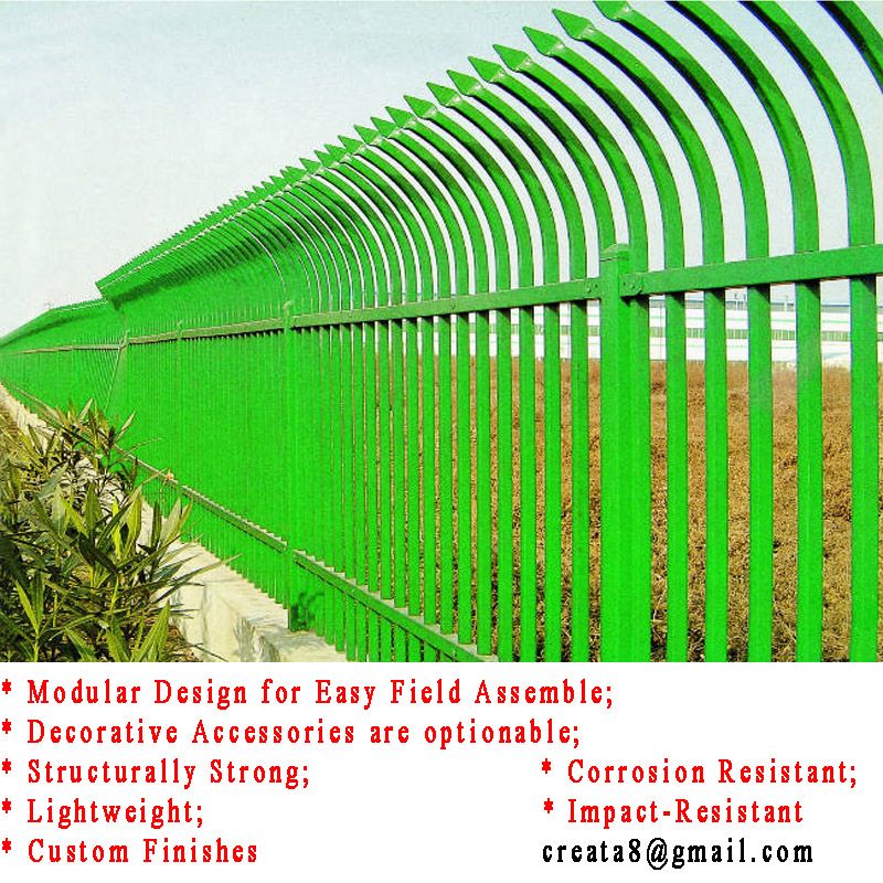 Customized Zero Maintenance Modular Artistic Steel Fence for Interior and Exterior Use