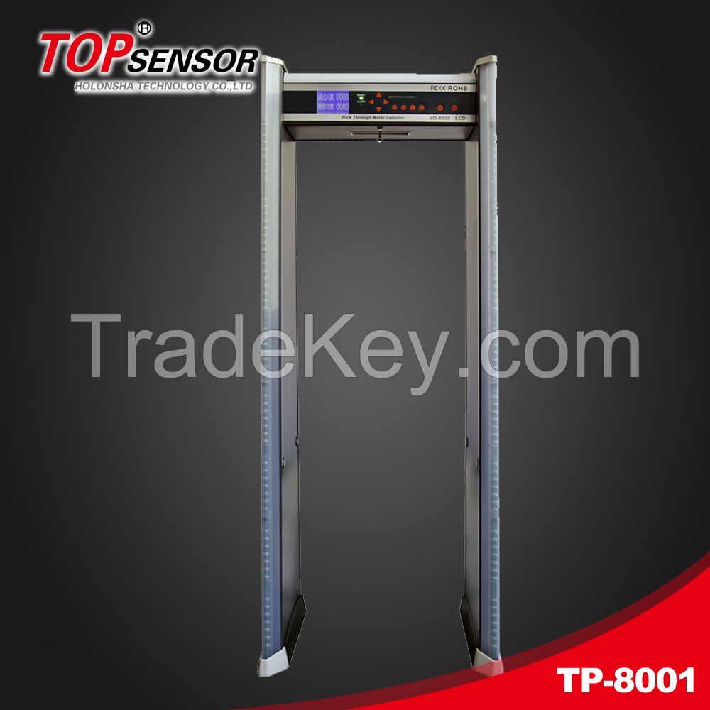 Multi Zone Security Equipment Walk Through Metal Detector