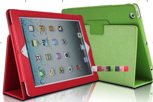 Good Quality Folding Stand PU Leather Case For iPad Air Case