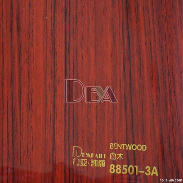 High gloss pvc decorative film