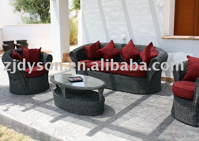 rattan sofa set