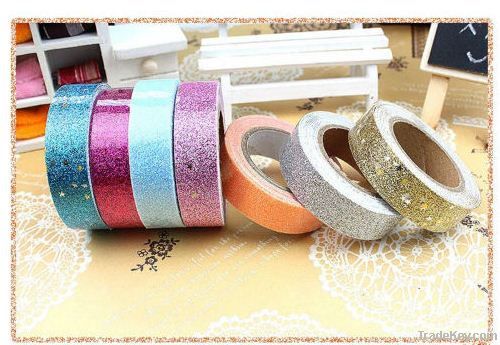 2013 Beatiful colorful glitter tape for gift decoration
