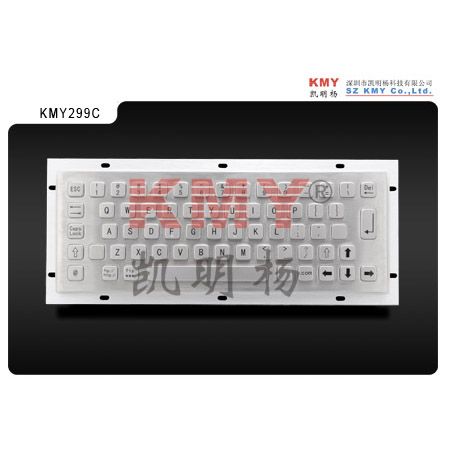 Industrial stainless steel IP65 metal keyboard KMY299C for Industrial Control Platforms Equipment and Devices