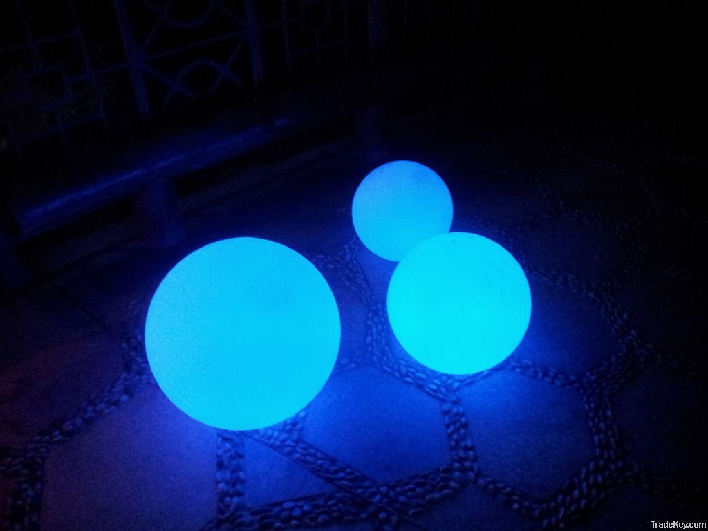 Waterproof LED ball light with remote control