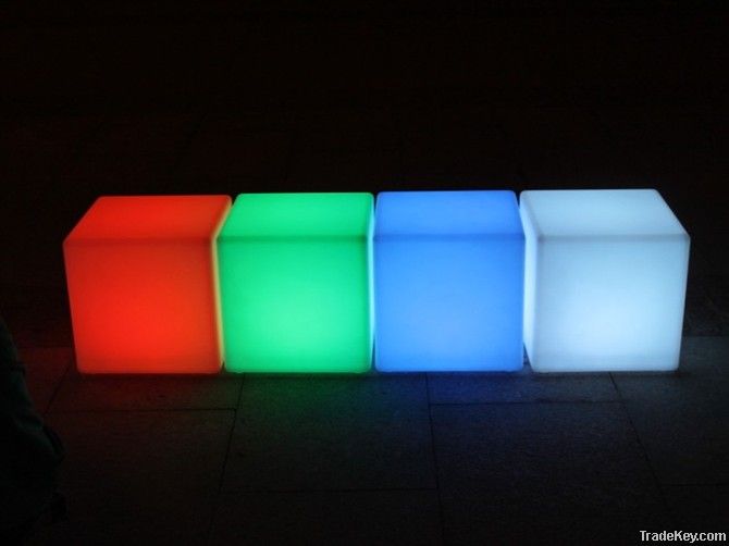 waterproof led cube light with remote control