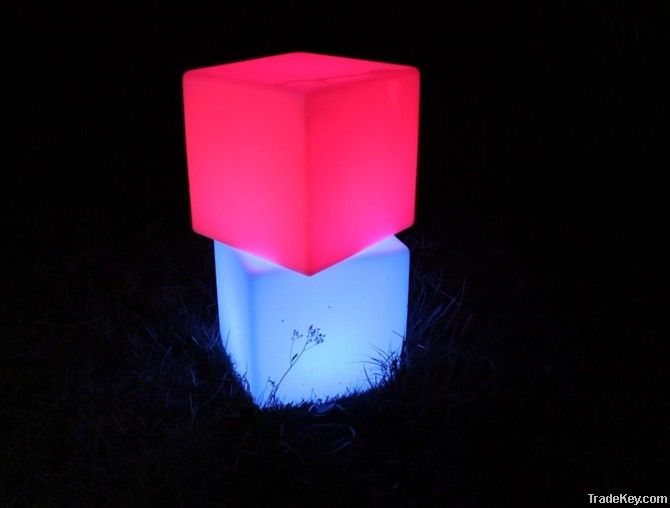 waterproof led cube light with remote control
