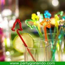 Creative disposable plastic coffer stirrer