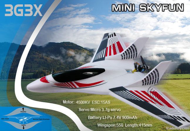 model airplane MINI SKYFUN RTF Basic with 3G3X from Skyartec RC