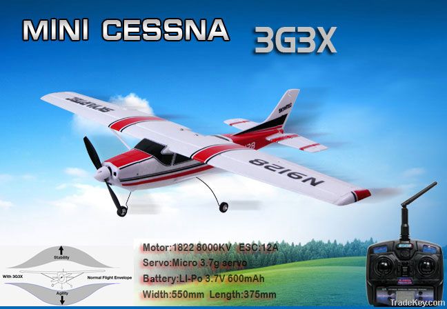 MODEL airplane Mini Cessna 2.4GHz Brushless 3G3X from SKYARTEC RC