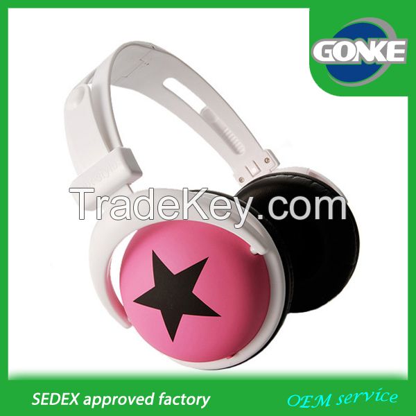 CE ROHS approved audio stereo headphone oem from headphone factory