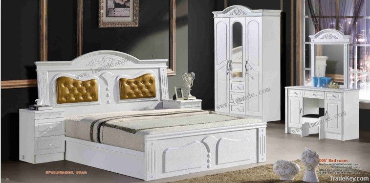 hot selling morden wooden bedroom set furniture/wardrobe/dressing tabl