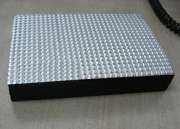 Aluminum foil clad NBR/PVC foam insulation sheet