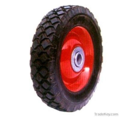 plastic core-rubber-tires