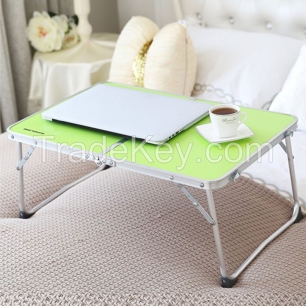 2 in 1 portable aluminum folding laptop table