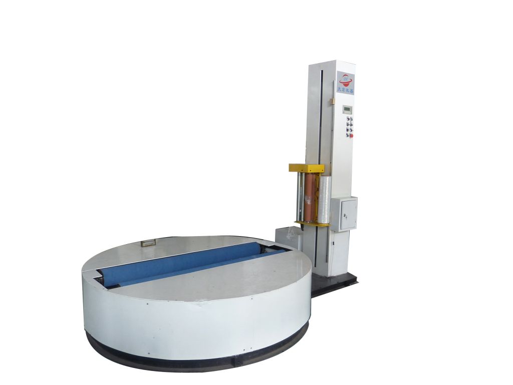 Reel stretch wrapping machine