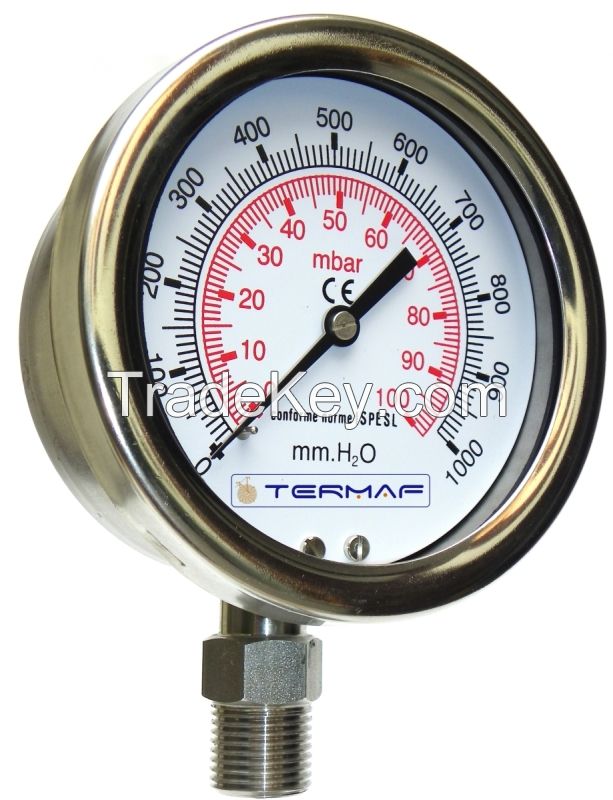 ALL ST. ST. Capsule Pressure Gauges