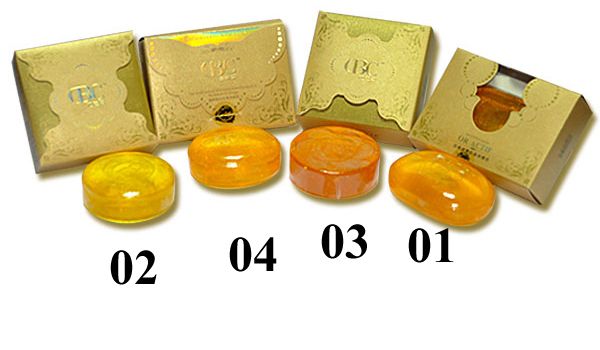 Soap containing 24K fine gold 100% natural