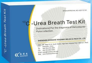 one step 14C urea breath test kit for H.Pylori infection