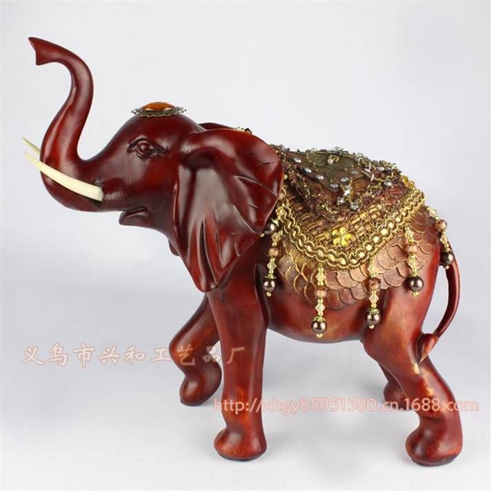 Environmental Resin Elephant Home Decor Resin Elephant Craft Resin Thailand Elephant Figure (XH071)