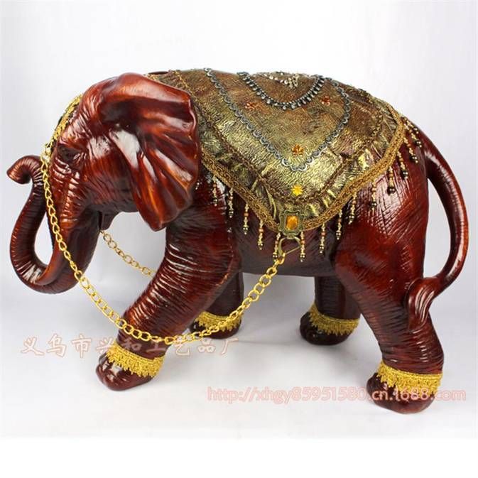 Big Size Resin Elephant Decoration Resin Elephant Craft Resin Thailand Elephant Figure (XH201)