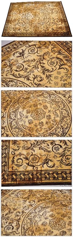 Hand-woven crown carpet 