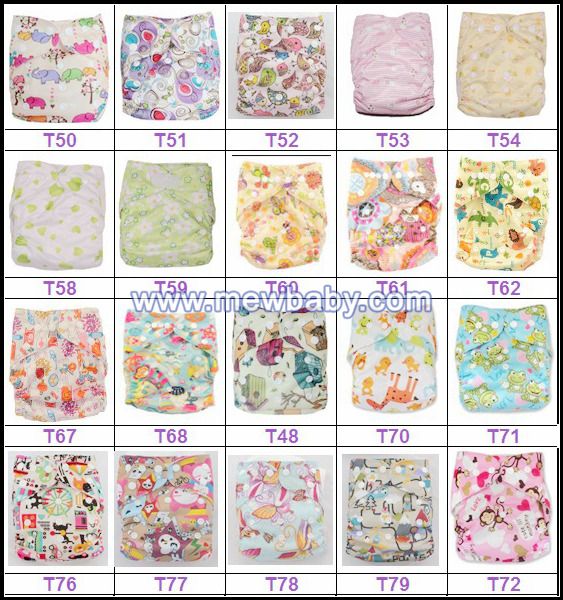 Washable Baby diapers Breathable Pocket Diapers Reusable Cloth Diaper Nappy