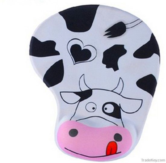 New!! Cow Design Cute Warmest Silicone Wrist-rest Mouse Pad Wholesale
