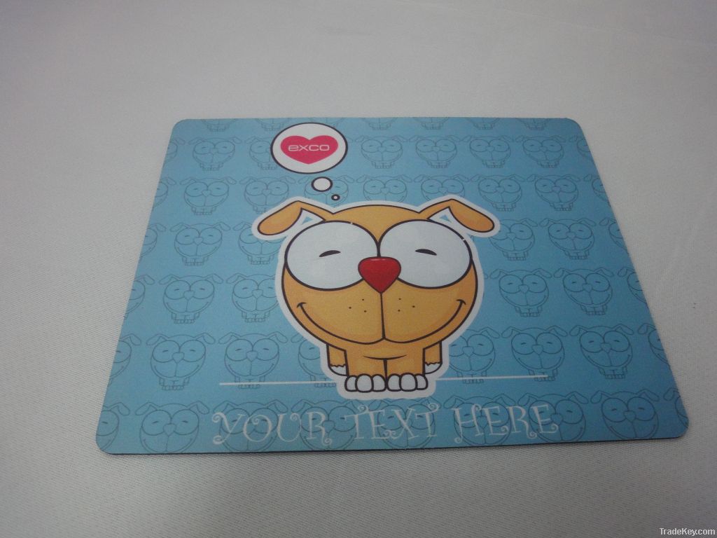 With Dog Photo Printed Cute Cartoon Mouse Mat