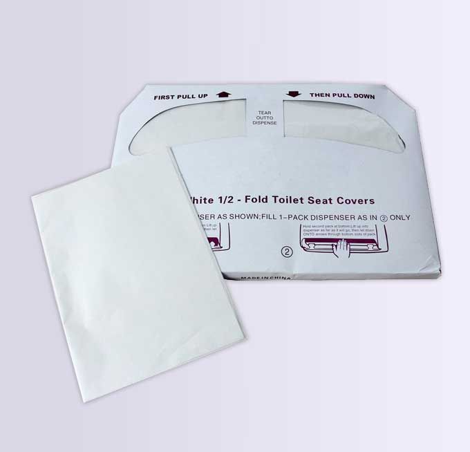 1/2 1/4 fold daily use disposable paper toilet seat covers 