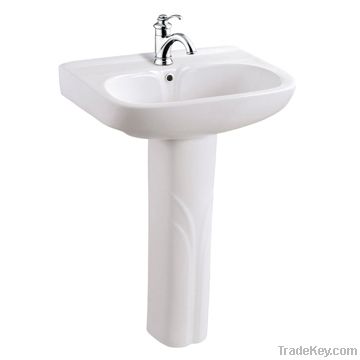 modern design trough sink pedestal sink