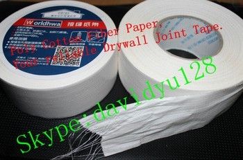 Fiber Paper Drywall Joint Tape, flexible corner drywall tape, adhesive paper corner tape, gypsum board joint tape