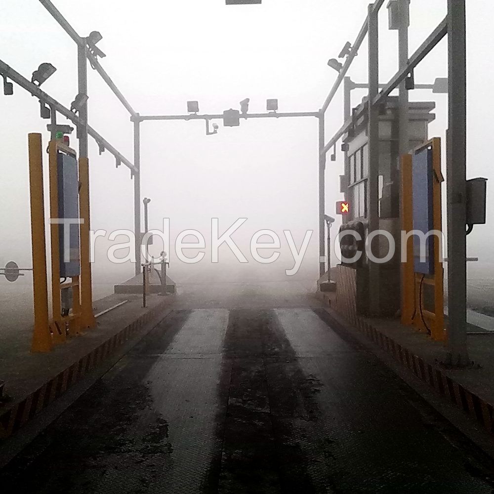 Steel Plants Passing by truck Radiation Monitoring Optional Volume gamma detector sensitive Portal Monitor Port Gate Radiation Monitor for sale