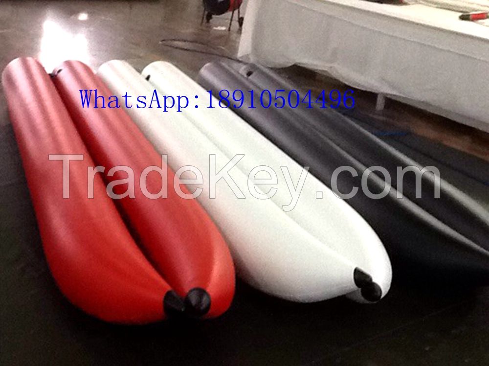 Customized colorful PVC pontoons floats for DIY boats water bikes