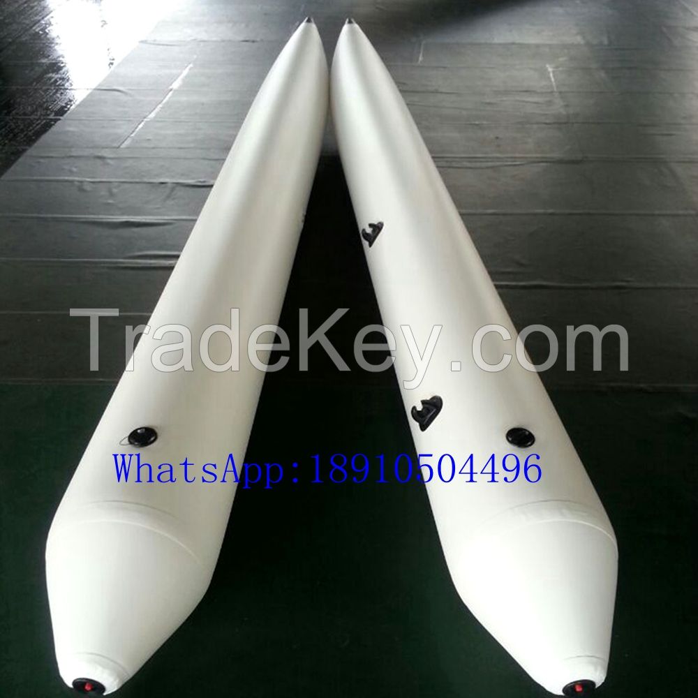 Customized colorful PVC pontoons floats for DIY boats water bikes