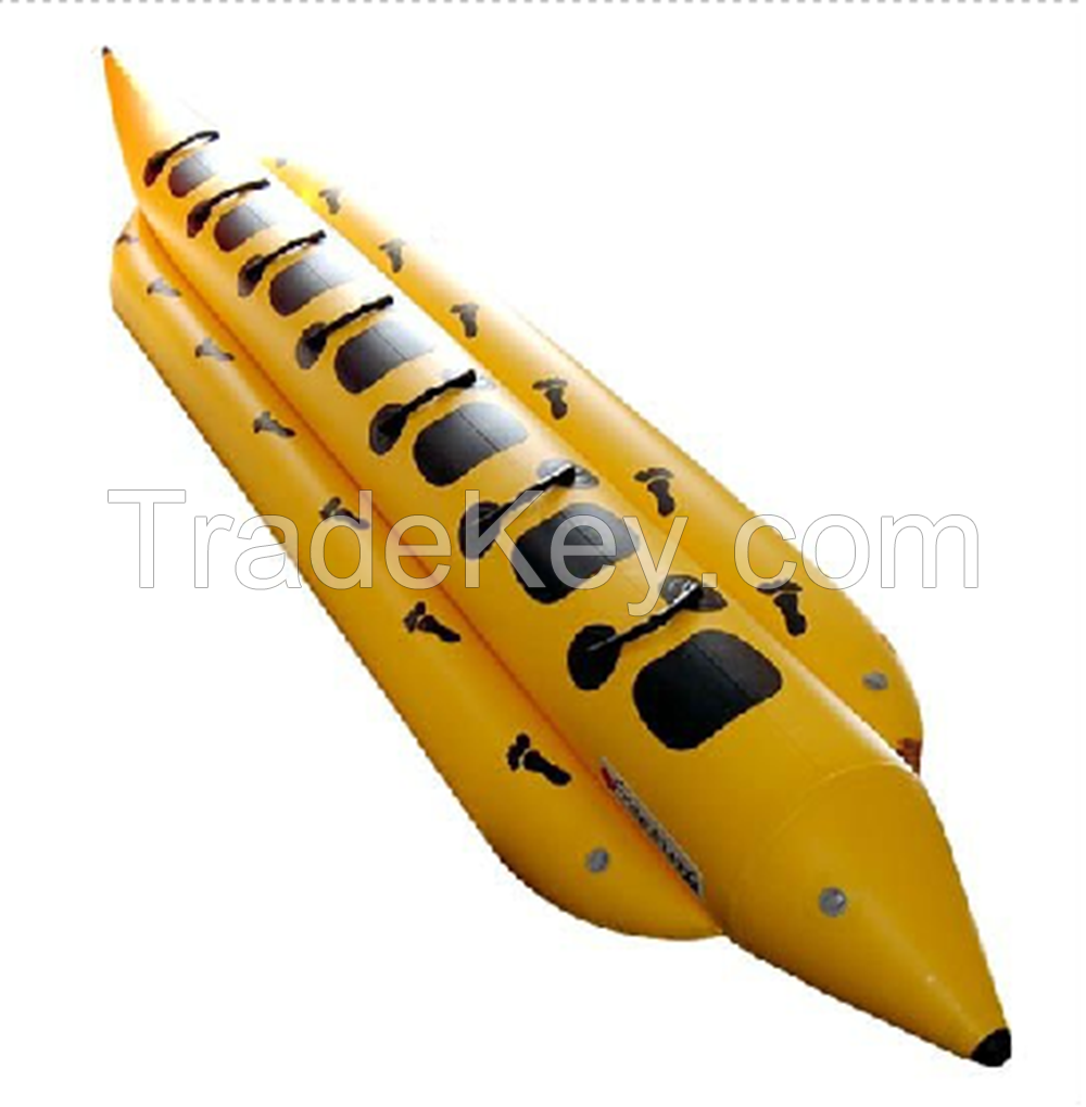 Customized inflatable PVC pontoons Banana Boat Flying Fish for sale