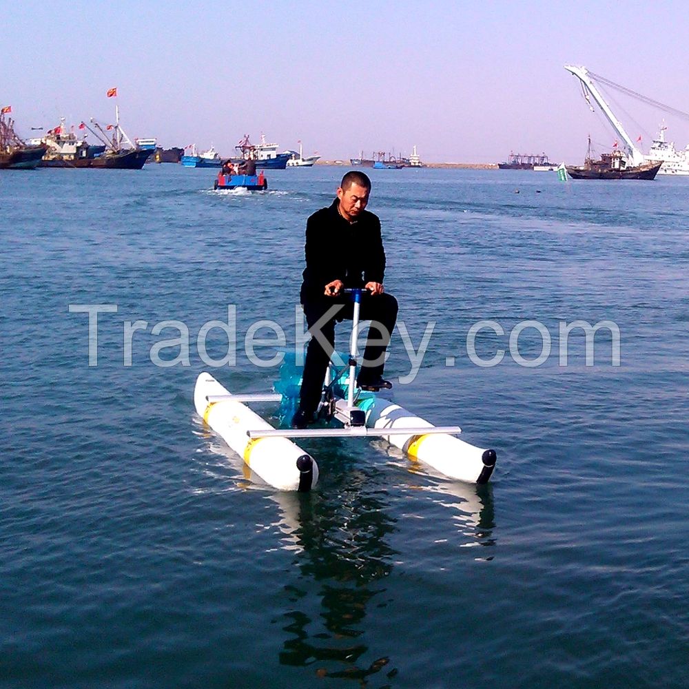 PVC Pontoons Pedal Boats Water Bikes Sea Bicycle Sea Bike Pontoon Pedal Boat Hydro Bike Price