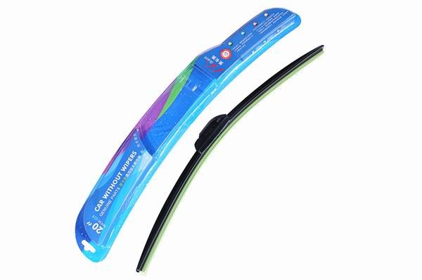 Silicone soft wiper blade with stainless steel removable buckle