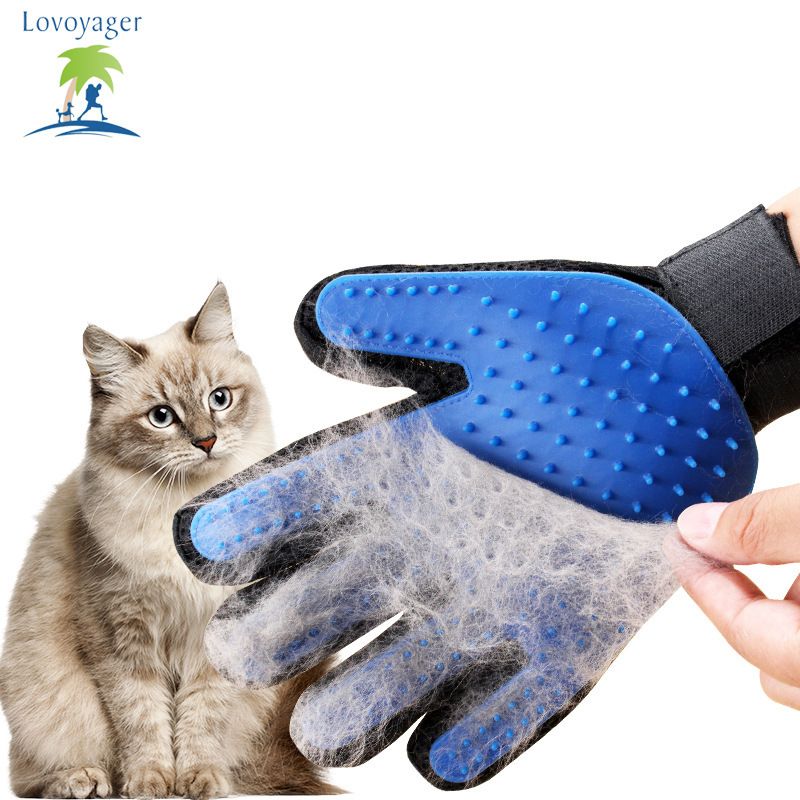 2 in 1 grooming tool gentle touch hair remove brush for dogs and cats silicone massage pet grooming glove