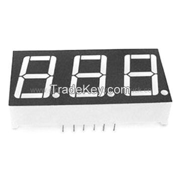 7 Segment LED Display with Gray Surface and Common Anode, Suitable for Outdoor
