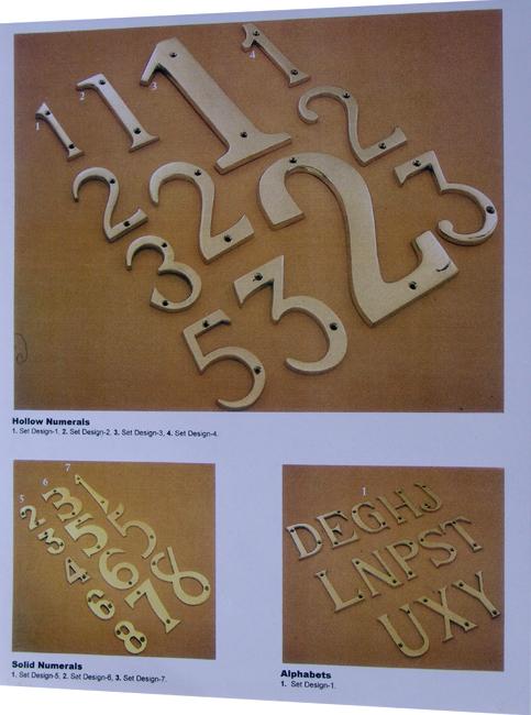 brass numbers,alphabets