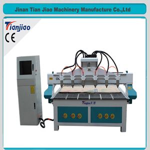 automatic multi-head  3d wood carving cnc router