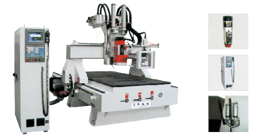 automatic multi-head  3d wood carving cnc router