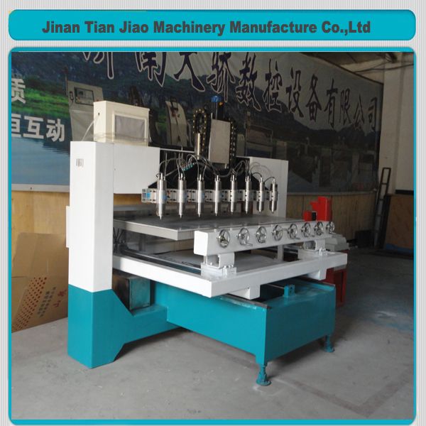 automatic multi-head  3d wood carving cnc router