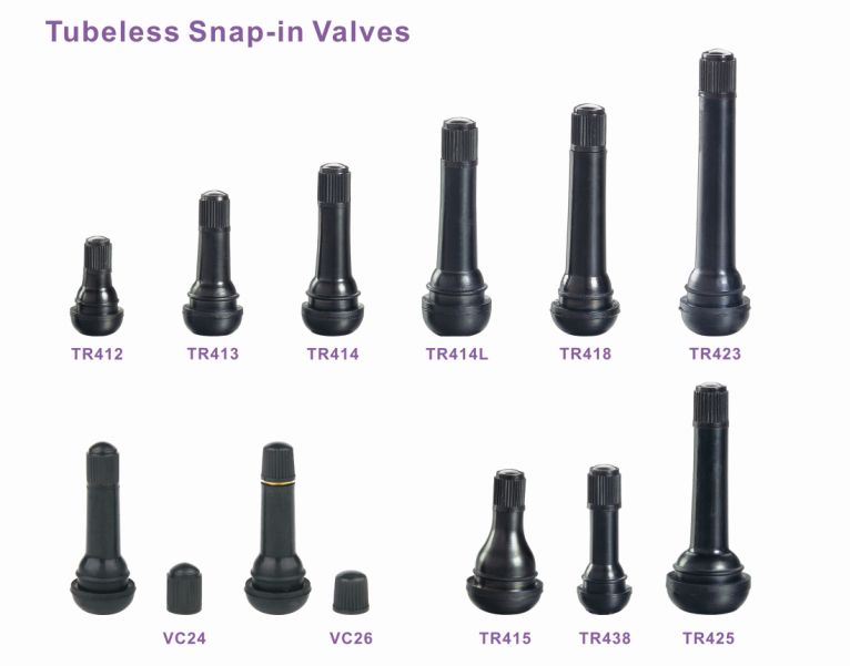 SNAP-IN TIRE VALVES 