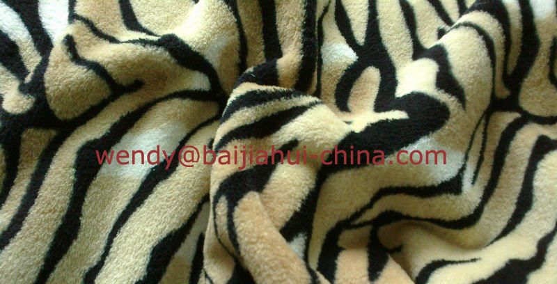 100% Polyester Printing Coral Fleece Fabric/coral bed sheet JS-008