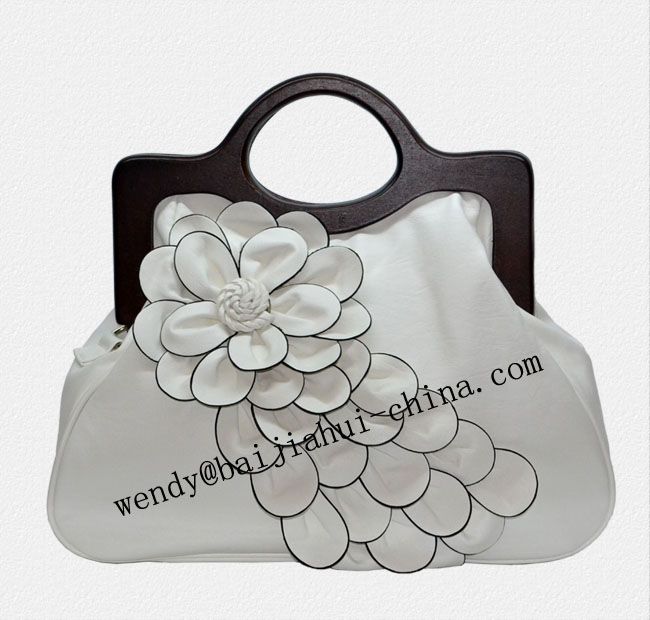 New Arrial Flower Pattern Leather Bag PU bag Women handbag
