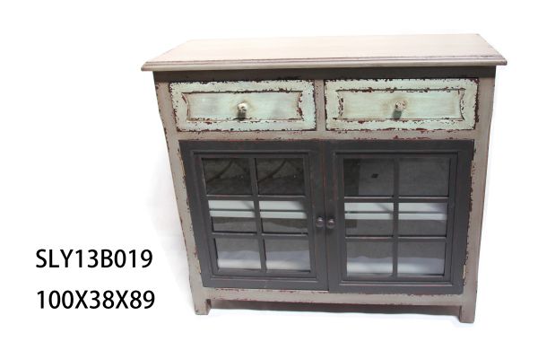 2013 Wooden storage handmade antique furniture with shelf and doors